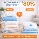 Kit 5 Sacos a Vácuo Organizadores + Bomba Manual ou Elétrica 110V