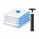 Kit 5 Sacos a Vácuo Organizadores + Bomba Manual ou Elétrica 110V