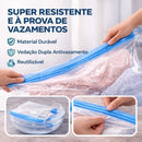 Kit 5 Sacos a Vácuo Organizadores + Bomba Manual ou Elétrica 110V