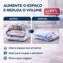 Kit 5 Sacos a Vácuo Organizadores + Bomba Manual ou Elétrica 110V